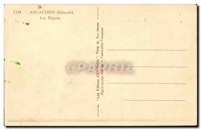 Arcachon (Gironde) – Regaty – Wydawnictwo Sztuki YVON, Paryż — Rewers