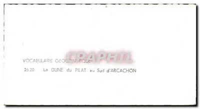 La Duna del Pilat — Sud di Arcachon — editore LAPIE n°26.20 — Verso