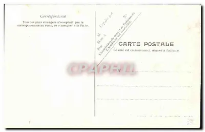 O Castelo de Bellevue — Bords du Loiret — editor desconhecido, n° 1179 — Verso