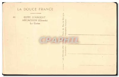 Kasyno — Côte d'Argent — Arcachon (Gironde) — Wydawnictwo Art Yvon — Rewers