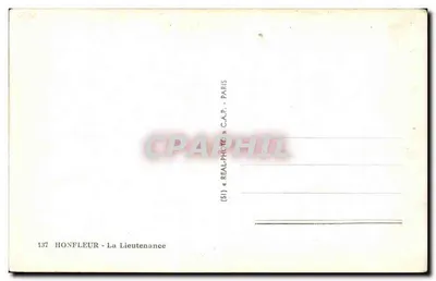 Honfleur — La Lieutenante — C.A.P. Paris — Rewers