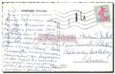 Kościół i wieża św. Katarzyny — Honfleur (Calvados) — Wydawnictwo Gaby — Rewers