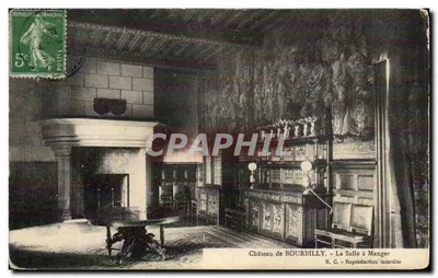 Castelo de BOURBILLY - A Sala de Jantar