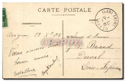 Avignon - Pałac Papieski i N.-D. des Doms — Wyd. Derval, Avignon — Rewers