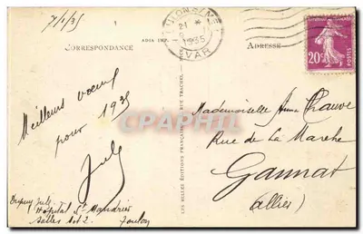 Toulon — La Rade — editor ADIA IMP. n°128 — Reverso