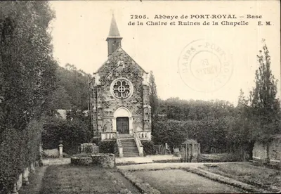 Abbazia di Port-Royal — Base della Sedia e Ruine della Cappella — E.M. n°7205