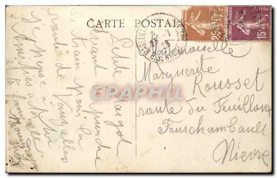 Marselha — Nossa Senhora da Guarda e as Ilhas — A. B. — Verso