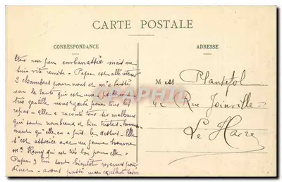 FALAISE (Calvados) — O Castelo, vista tirada do Mont Myra — editor A.V. n°7 — Verso