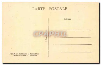 A Cozinha — Hostellerie Guillaume-la-Conquérant — Dives-sur-Mer — Verso