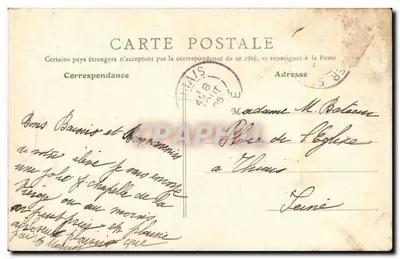 Saint-Aubin-sur-Mer (Calvados) — Kaplica NMP — B. F., Paryż, n°37 — Rewers