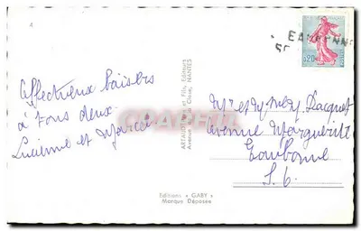 Riva-Bella-Ouistreham — Algemene uitzicht, haven, romaanse kerk, strand, casino — Edities Gaby — Achterkant