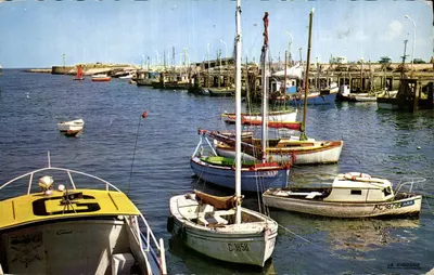 Porto de Riva-Bella (Calvados) — vista dos barcos — Edições « La Cigogne »