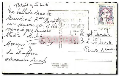 Riva-Bella-Ouistreham — Vue panoramique — Éditions Gaby, Nantes — Verso