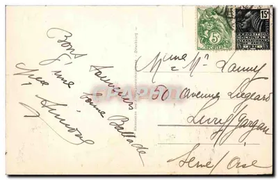 Ouistreham - O Canal e o Hotel Beau Site — editor ABR, n° 49 — Verso