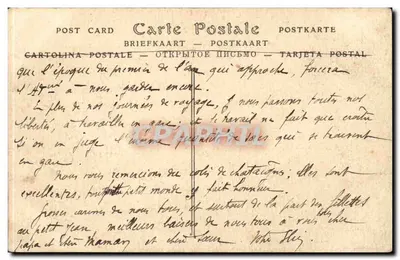 Bilhete postal antigo Clamecy Les quais de l'Yonne — Verso