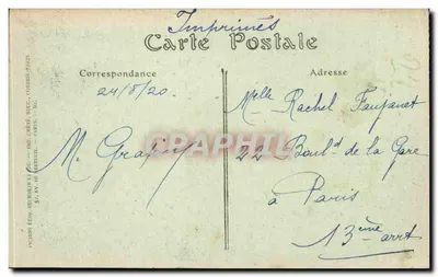 Chalons-sur-Marne — O Hotel de Ville — JRD, n°69 — Verso