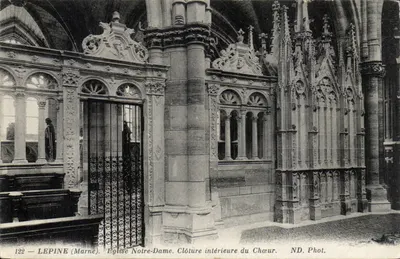 Lepine (Marne) — Igreja de Nossa Senhora. Fechadura interna do Coro — ND. Fot.