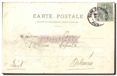 Troyes — Vue Générale — Vve Bertrand, édit. Troyes — Verso