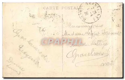 TROYES (Aube) — La Préfecture — restaurée en 1892 après un incendie — Verso