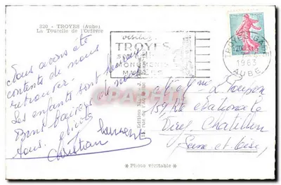 Troyes (Aube) — La Tourelle de l'Orfèvre — Edition Marteau — Verso