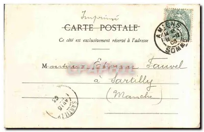 Amiens - Katedra - Życie św. Jana Chrzciciela - I — L. Carros, fot. diff., Amiens, n° 363 — Rewers