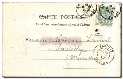 Amiens — Katedra — Stary Testament — L. Caron, fot. - wyd. Amiens — Rewers