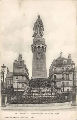 Troyes - Monument des Enfants de l'Aube - Maison des Magasins Réunis, édit. Troyes