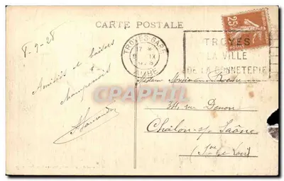 Troyes (Aube) - Pomnik Pamięci z Wielkiej Wojny — Praca M. Louisa Morela, Statuariusa — Rewers