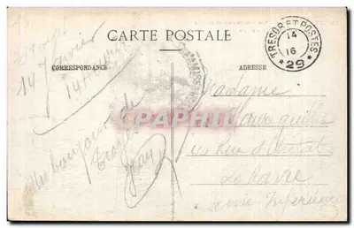 Troyes - Prefektura - Całkowicie odrestaurowana w 1892 roku po pożarze — Rewers
