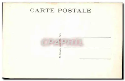 Paryż — Katedra Notre-Dame — widok fasady gotyckiej z rożeniem i wieżami, nr 5099, wydawca E. M. — Rewers