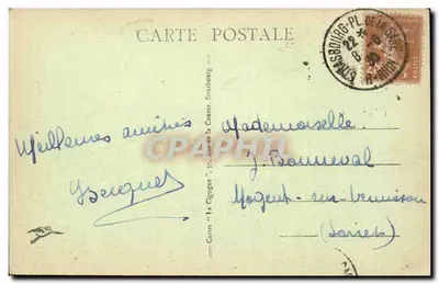 Strasbourg — Widok ogólny — Wydawca: Karty 'La Cigogne', nr 21 — Rewers