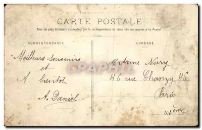 Zamek Epinal — Widok z Razimont — Éditions Armand Epinal — Rewers