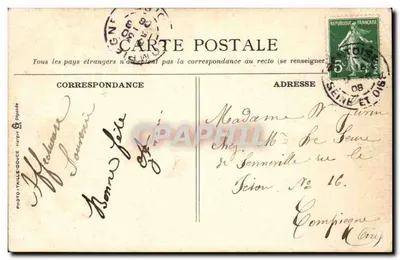 Pontboise — Katedra św. Maclou — A. Sevès Wyd. Pontboise — Rewers
