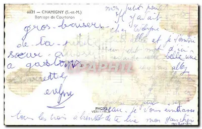 Chamigny (S.-et-M.) — Dijk van Courlaron — Uitgever Mignoy — Achterkant