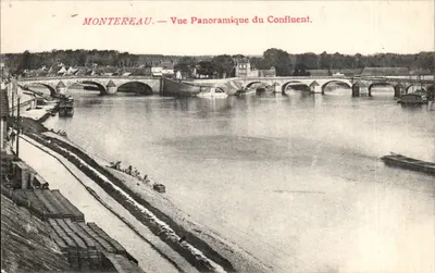 Montereau — Vista panorâmica do confluente — Editor não identificado