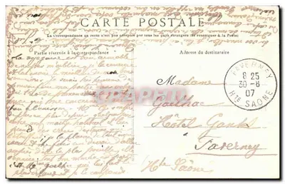 O Castelo de Fay — Arredores de Nemours — G.B.N.Q. Nemours — Verso