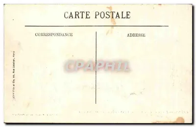Valmy — Estátua de Kellermann e Pirâmide onde está encerrado seu coração — Edição E. Molason, Sainte-Menehould — Verso