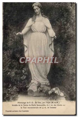 Peregrinação de N.-D. de Sion — Modelo da Estátua de Maria Imaculada — Propriedade exclusiva dos Capelãos