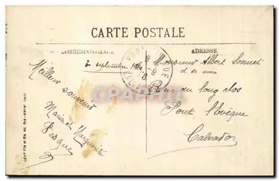 Paris — A Escola Militar — LL, n° 865 — Verso