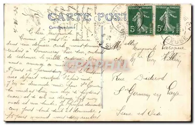 Nancy — Kaszern 79. Regimentu Piechoty, położona na ulicy Sergenta Blandana — Wydawca: R. Godefroy, Nancy — Rewers