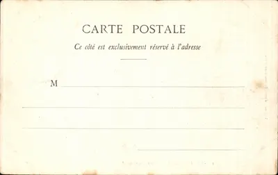 Fontainebleau — Estátua do Geral Damesme — Tuihault, editores, Fontainebleau — Verso
