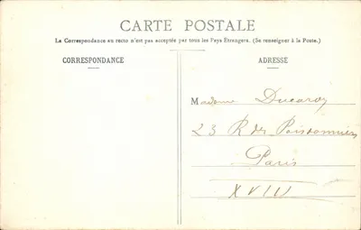 Castelo-Landon — Margens do Fusin — Z. Daillat, editor Castelo-Landon, n°26 — Verso