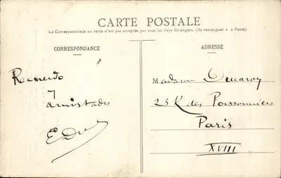 Assassinato de Jean Sans Peur — Ponte de Montereau — Montreveau Histórico — Coleção J. D., Sens — Verso