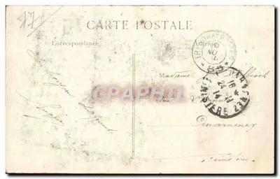 La Ferté-Gaucher — Mieszkańcy zbierający meble — L.C.H. — Rewers