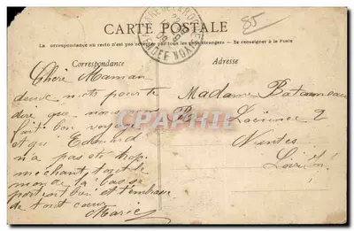 Floresta de Mervent — A Moinha de Gand — Edição P. Guillier, Fontenay-le-Comte — Verso