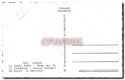 Luçon — widok panoramiczny — Kolor naturalny, Paryż — Rewers