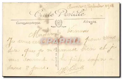Auxerre — De Kathedraal gezien vanaf Beuvédère Manificier — LL. — Achterkant
