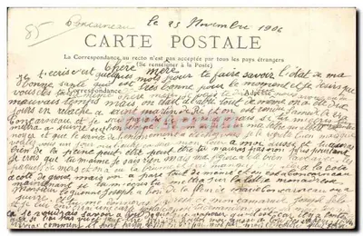 Les SABLES d'OLONNE — Partida para a Passeio — L. C. — Verso