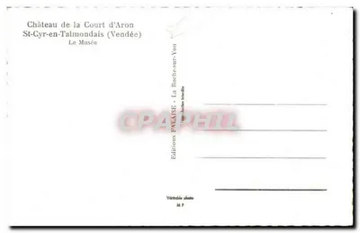 Castelo da Court d'Aron — O Museu — Edições FALAISE — Verso