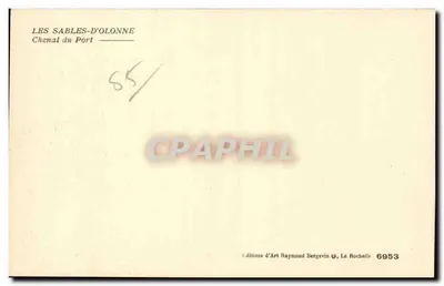 Les Sables-d'Olonne — Chenal do Porto — Éditions d'Art Raymond Bergevin — Verso